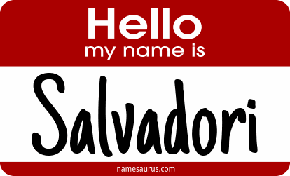 Hello my name is Salvadori png download