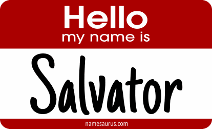 Hello my name is Salvator png download