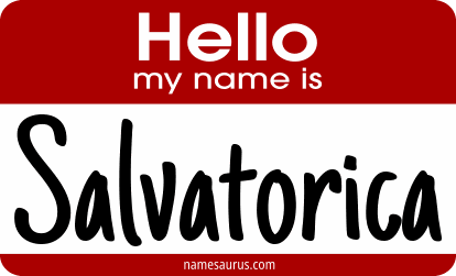 Hello my name is Salvatorica png download
