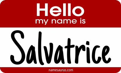 Hello my name is Salvatrice png download