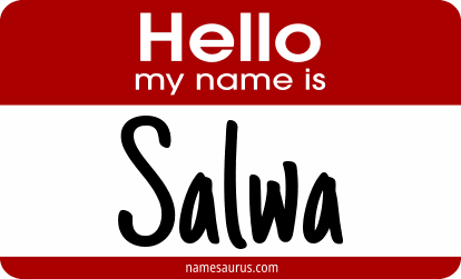 Hello my name is Salwa png download