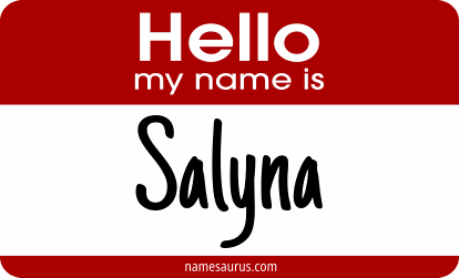 Hello my name is Salyna png download