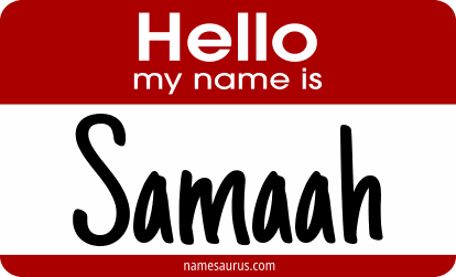 Hello my name is Samaah png download