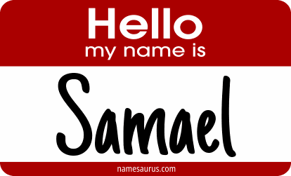 Hello my name is Samael png download