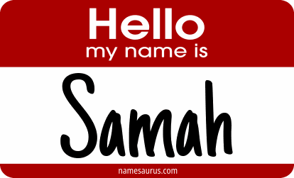 Hello my name is Samah png download