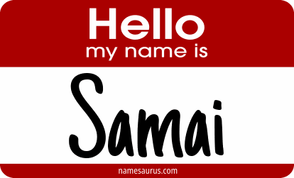 Hello my name is Samai png download