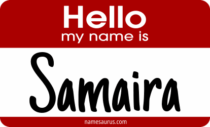 Hello my name is Samaira png download