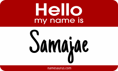 Hello my name is Samajae png download