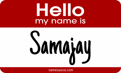 Hello my name is Samajay png download