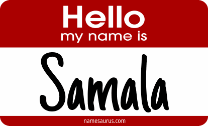 Hello my name is Samala png download