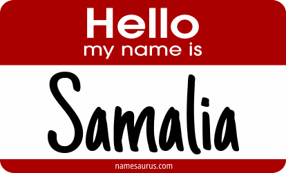 Hello my name is Samalia png download