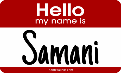 Hello my name is Samani png download