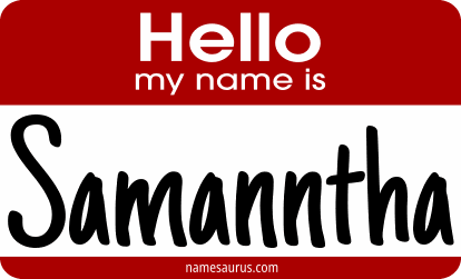 Hello my name is Samanntha png download