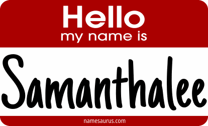 Hello my name is Samanthalee png download
