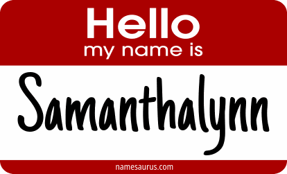 Hello my name is Samanthalynn png download