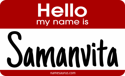 Hello my name is Samanvita png download