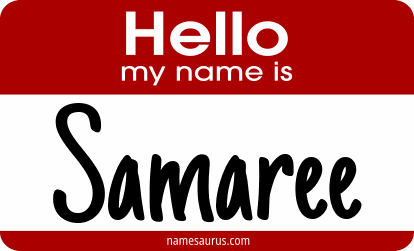 Hello my name is Samaree png download