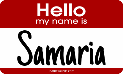 Hello my name is Samaria png download
