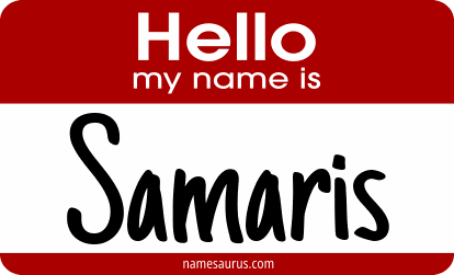 Hello my name is Samaris png download
