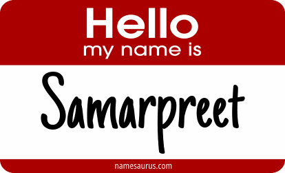 Hello my name is Samarpreet png download
