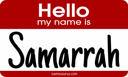 Hello my name is Samarrah png download