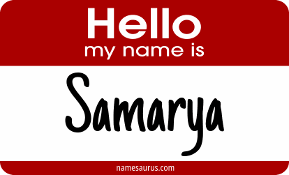 Hello my name is Samarya png download
