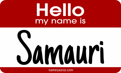 Hello my name is Samauri png download