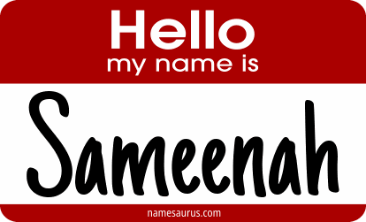 Hello my name is Sameenah png download