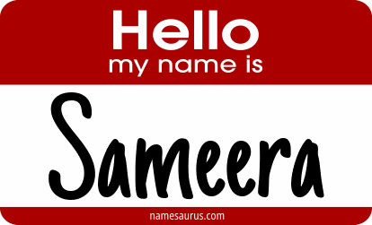 Hello my name is Sameera png download