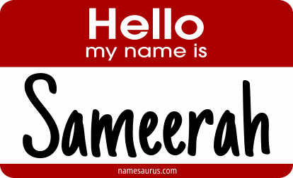 Hello my name is Sameerah png download