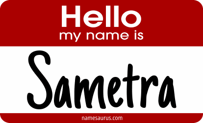 Hello my name is Sametra png download