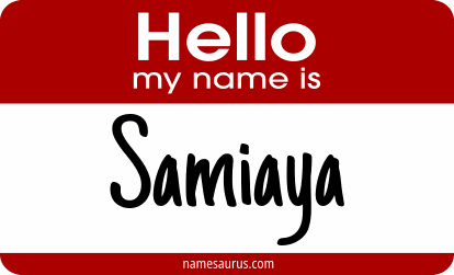 Hello my name is Samiaya png download