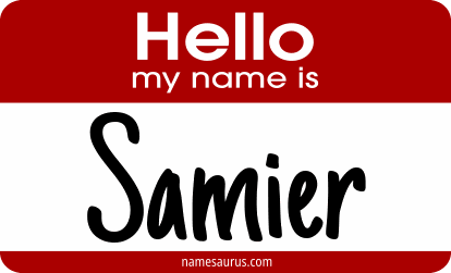 Hello my name is Samier png download