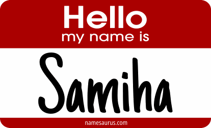 Hello my name is Samiha png download