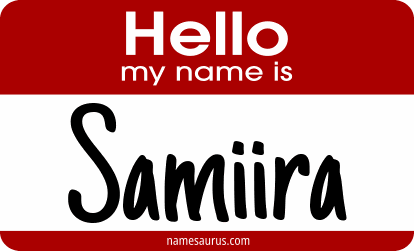 Hello my name is Samiira png download