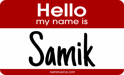 Hello my name is Samik png download
