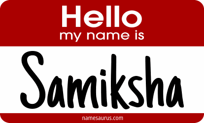 Hello my name is Samiksha png download