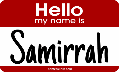 Hello my name is Samirrah png download