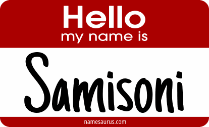 Hello my name is Samisoni png download