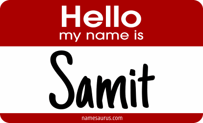 Hello my name is Samit png download