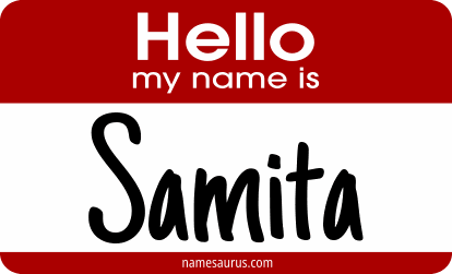 Hello my name is Samita png download