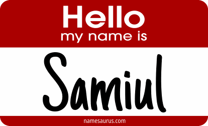 Hello my name is Samiul png download