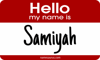 Hello my name is Samiyah png download