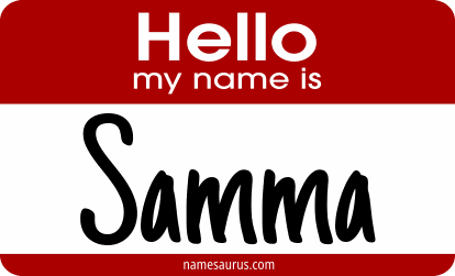 Hello my name is Samma png download