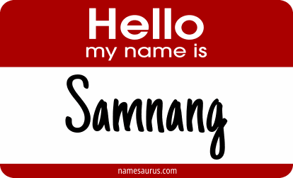 Hello my name is Samnang png download