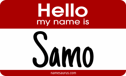 Hello my name is Samo png download