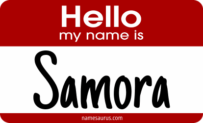 Hello my name is Samora png download