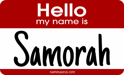 Hello my name is Samorah png download