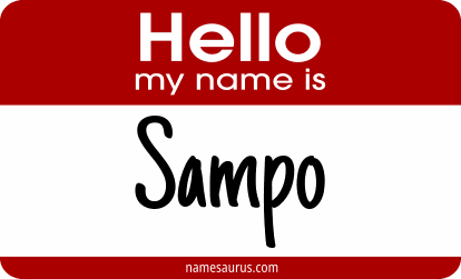 Hello my name is Sampo png download