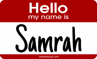 Hello my name is Samrah png download